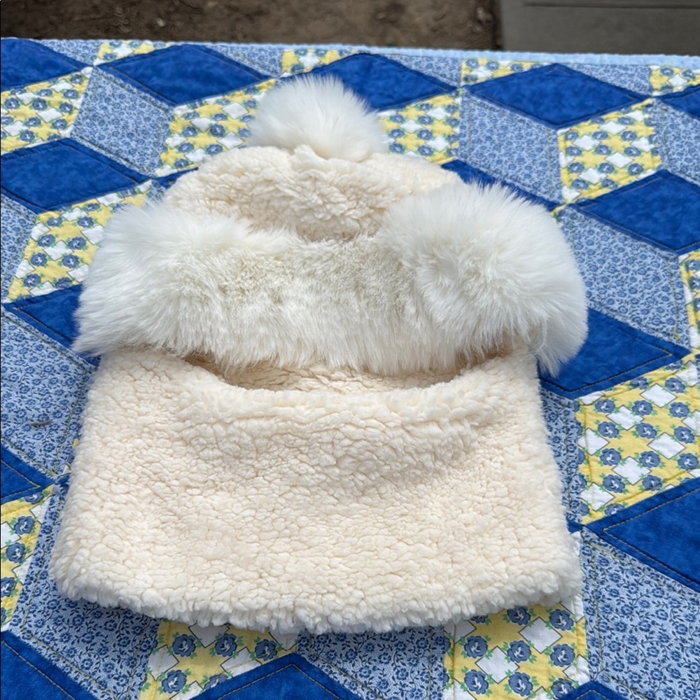 Cozy Cream Kids Winter Hat